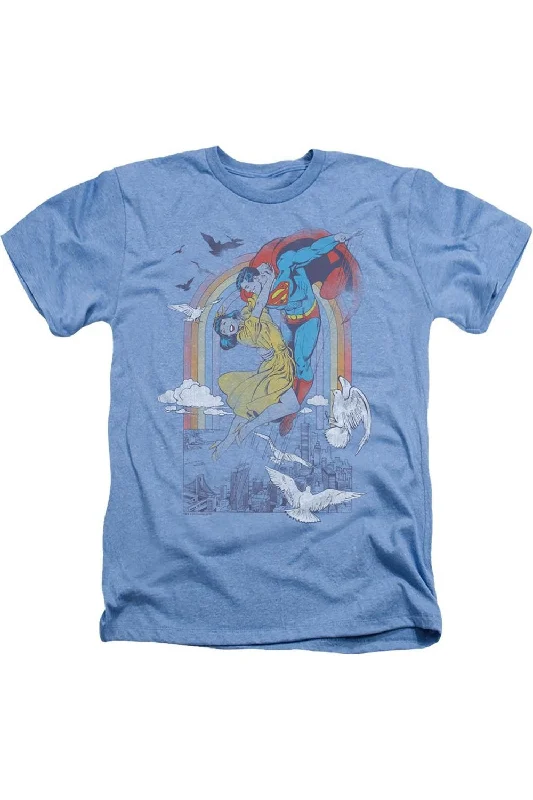 Men's Shirts with Wrinkle-Resistant FabricDC Comics Rainbow Love Adult Heather Tee / T-Shirt Men's Shirts with Wrinkle-Resistant FabricDC Comics Rainbow Love Adult Heather Tee / T-Shirt