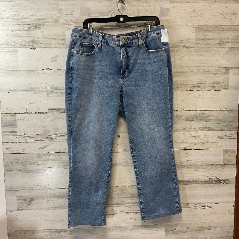 Baggy Men's JeansJeans Straight By Talbots In Blue Denim, Size: 14