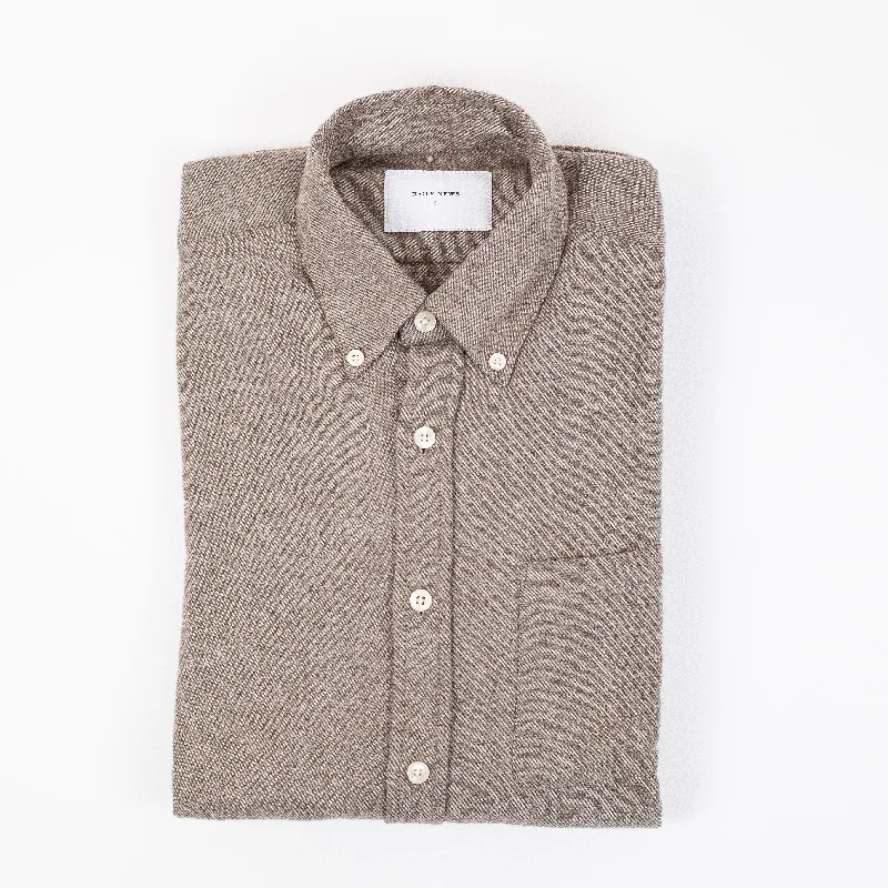 Men's Wingtip-Collar Shirts for a Classic TouchAntonio Solid Flannel Shirt