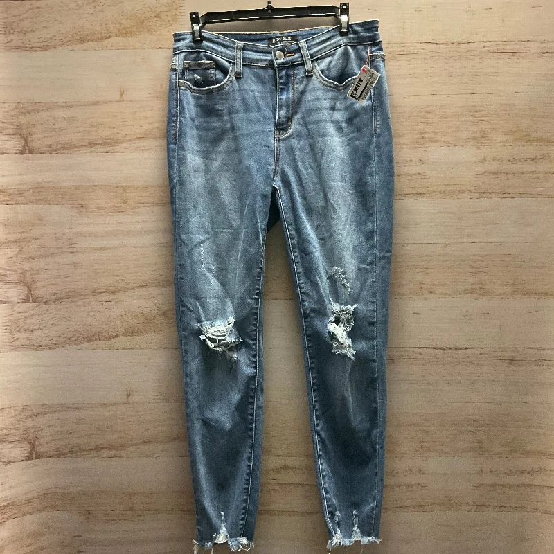 Men's Jeans with RipsJeans Skinny By Judy Blue In Blue, Size: 6