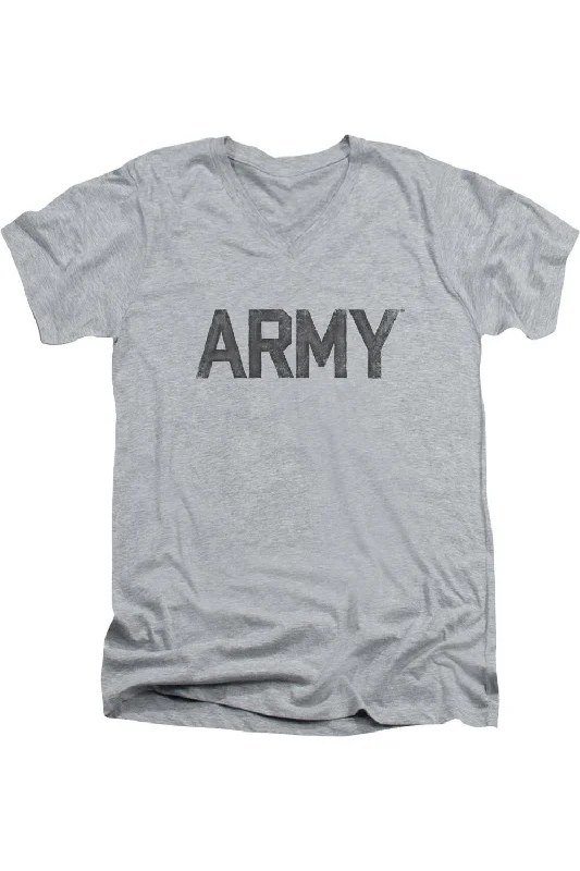 Men's Shirts with Embroidered DesignsU.S. ARMY Star Short Sleeve Adult V Neck Premium Cotton Tee / T-Shirt Men's Shirts with Embroidered DesignsU.S. ARMY Star Short Sleeve Adult V Neck Premium Cotton Tee / T-Shirt