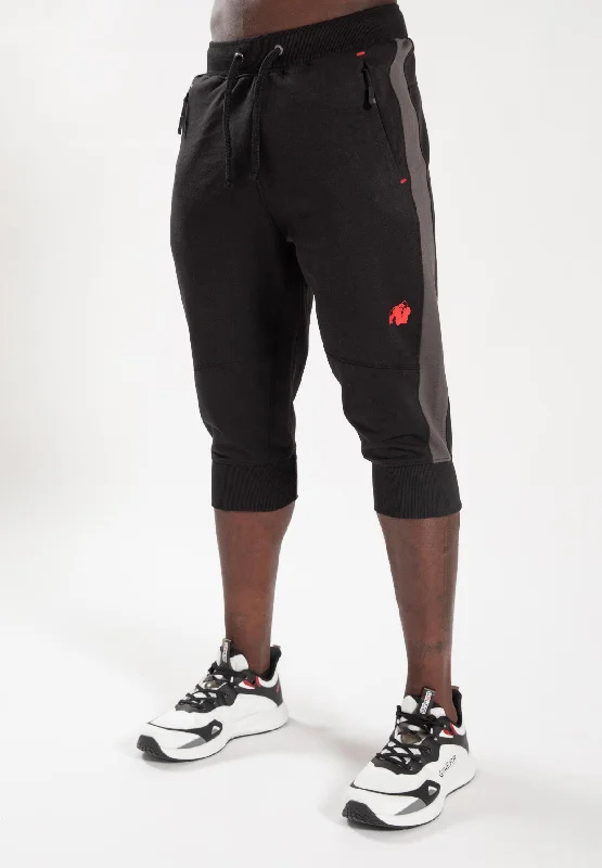 Men's Pants with Pleated FrontsThompson 3/4 Sweatpants - Black