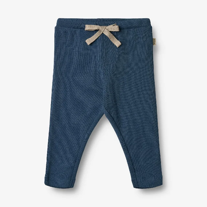 Men's Corduroy Pants for FallJersey Pants Manfred - blue waves