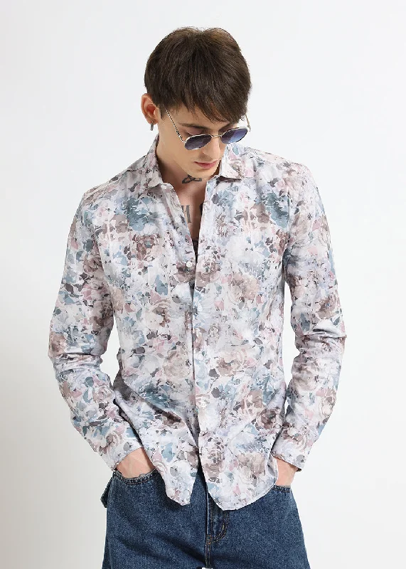 Men's Sleeveless Shirts for Summer ComfortOasis Floral Printed Shirt