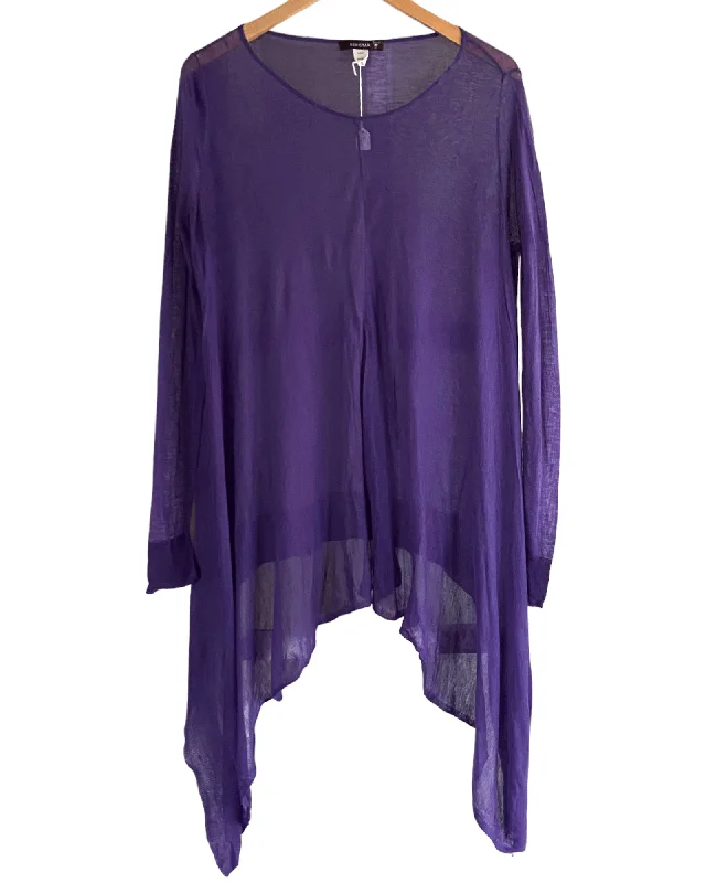 Men's Sweaters with SequinsDark Winter Amethyst Sheer Sweater