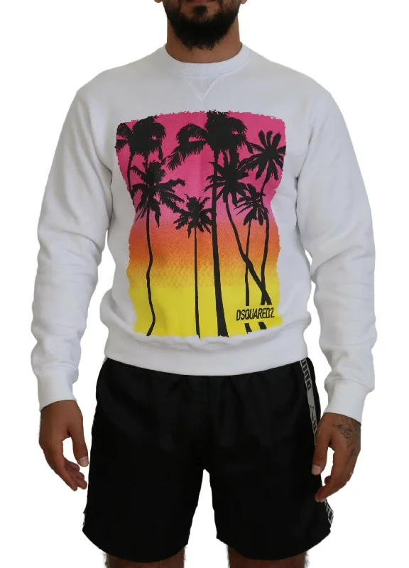 Men's Sweaters with Zippered PocketsDsquared² Cotton Printed Long Sleeves Pullover Men's Sweater (Pre-Owned) Men's Sweaters with Zippered PocketsDsquared² Cotton Printed Long Sleeves Pullover Men's Sweater (Pre-Owned)
