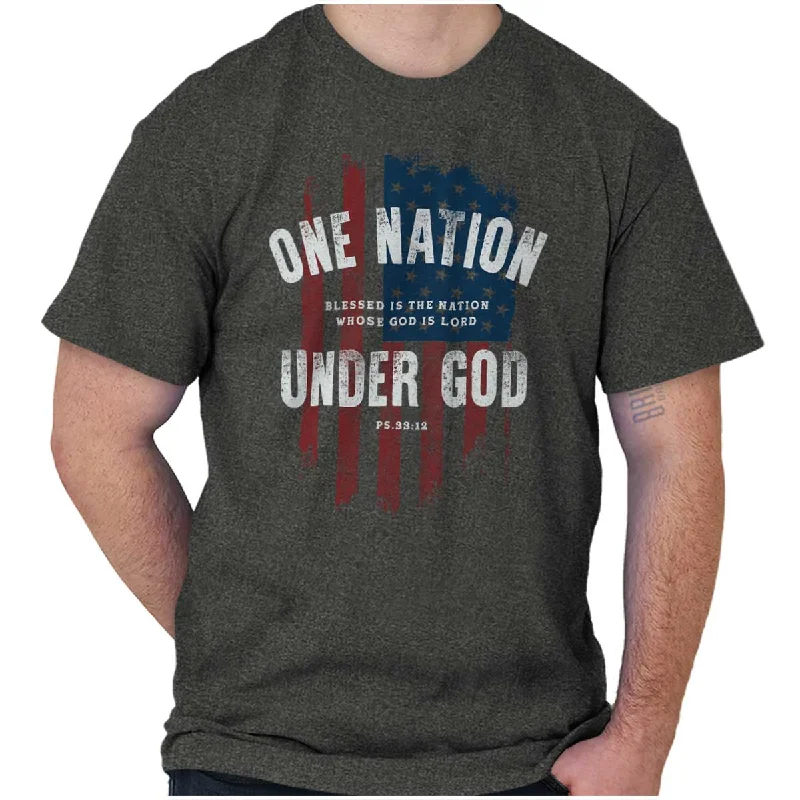 Men's Versatile Dress Shirts for Multiple OccasionsOne Nation Under God T Shirt