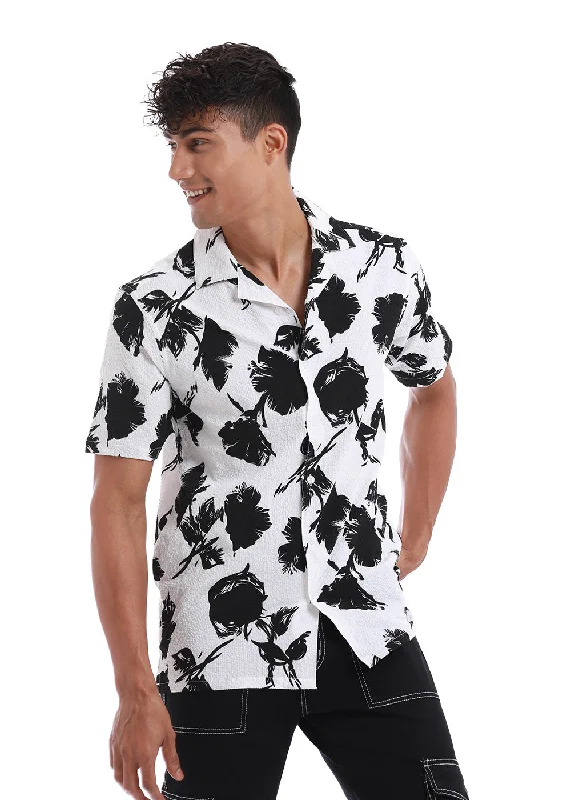 Men's Henley T-Shirts for a Casual TwistBlume Print Popcorn Shirt