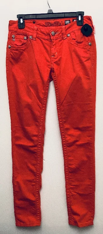 Men's Jeans with Elastic WaistbandsJeans Skinny By Miss Me In Red, Size: 4