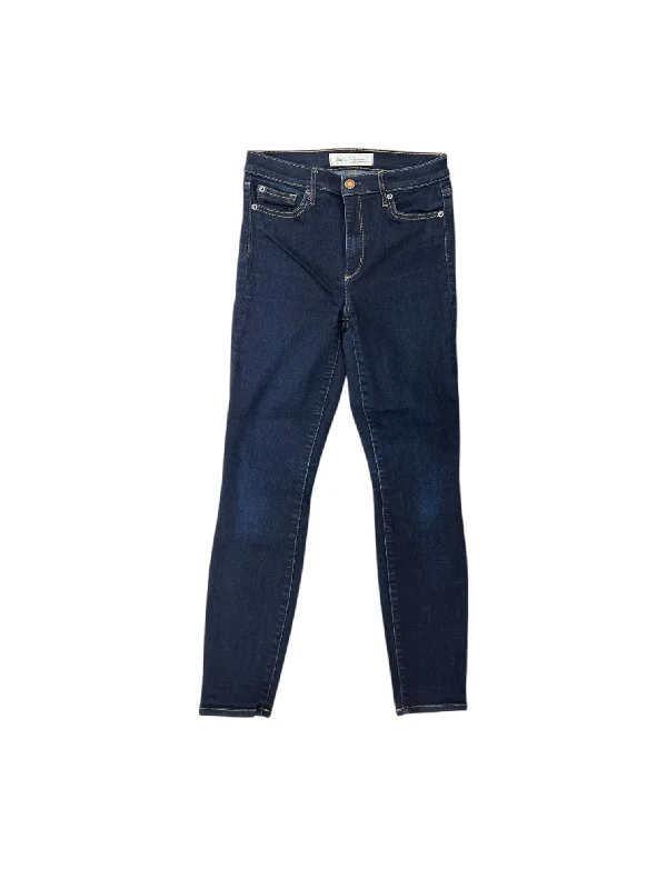 Leather Patch Men's JeansJeans Skinny By Gap In Blue Denim, Size: 4