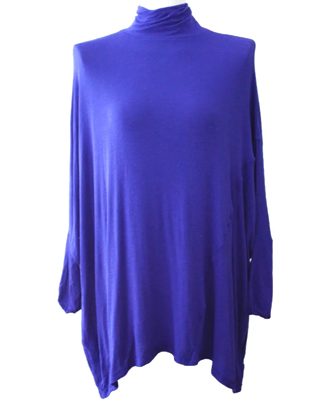 Fitted Men's Slim-Fit SweatersCool Winter Blue Dolman Sleeve Pullover