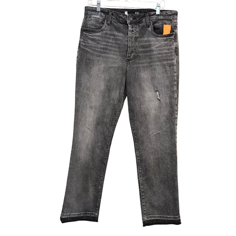 Authentic Men's Denim JeansJeans Straight By Kut In Grey Denim, Size:12L