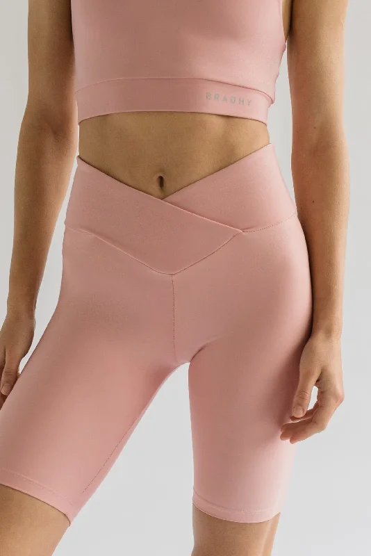 Men's Pants with Faux Leather PatchesPink Biker