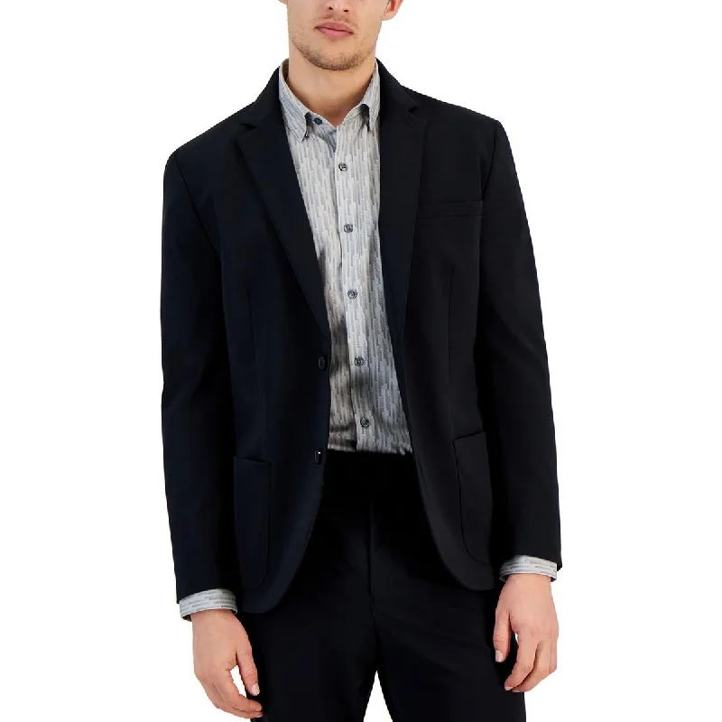 Mens Stretch Nylon Two-Button Blazer