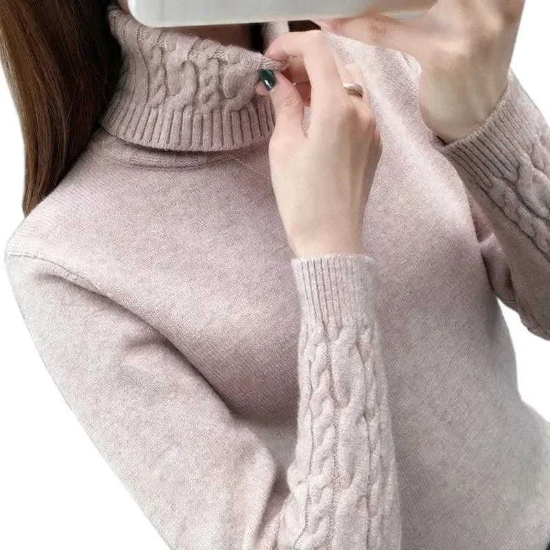 Men's Sweaters with Fair Isle PatternsV-Design Turtleneck Sweater
