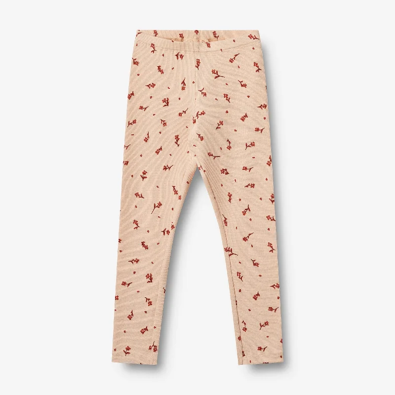 Men's Solid-Colored Pants for VersatilityJersey Leggings Jules - rose water flowers