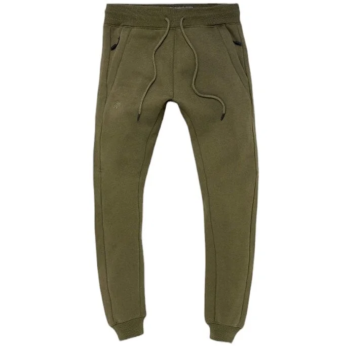Men's Pants with Welt PocketsJordan Craig Uptown Jogger Sweatpants (Olive) 8860