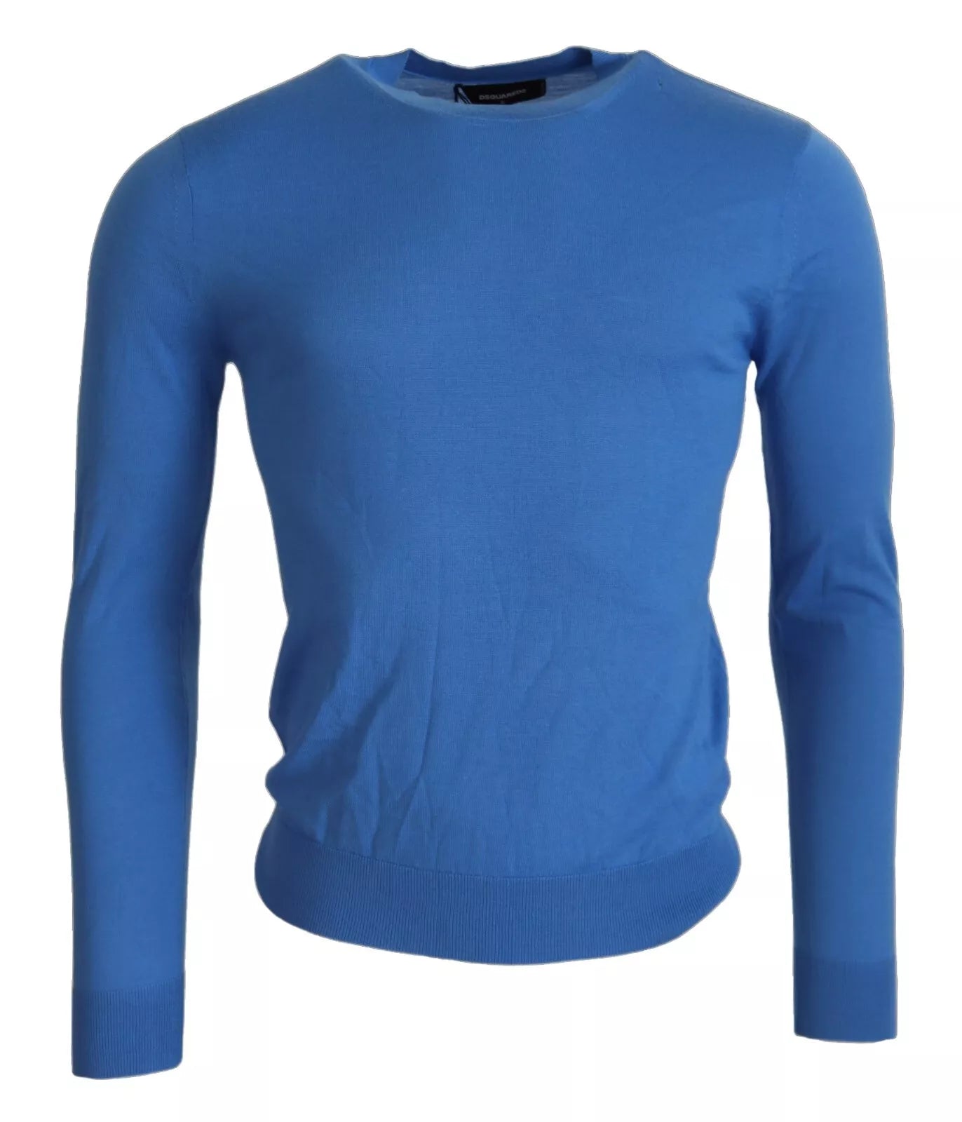 Elegant Men's Shawl-Collar SweatersDsquared² Wool Long Sleeves Crewneck Pullover Men's Sweater (Pre-Owned) Elegant Men's Shawl-Collar SweatersDsquared² Wool Long Sleeves Crewneck Pullover Men's Sweater (Pre-Owned)