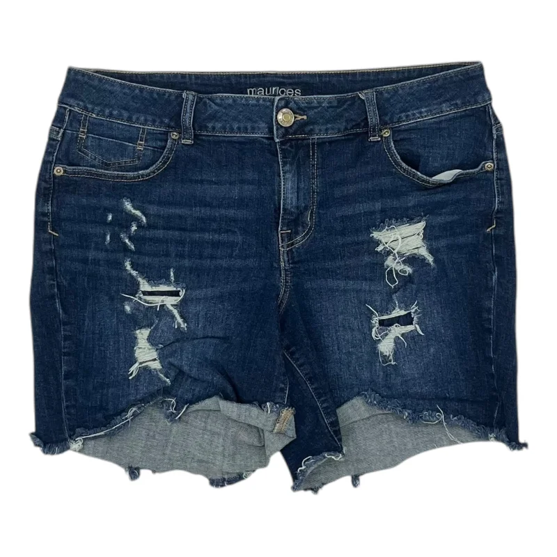 Men's Low-Waisted Pants for a Casual VibeShorts By Maurices In Blue Denim, Size:16