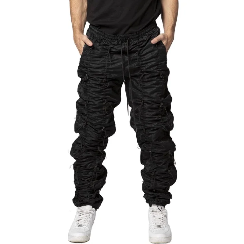 Men's Patterned Pants with PlaidsEptm Accordion Pants (Black) EP9232