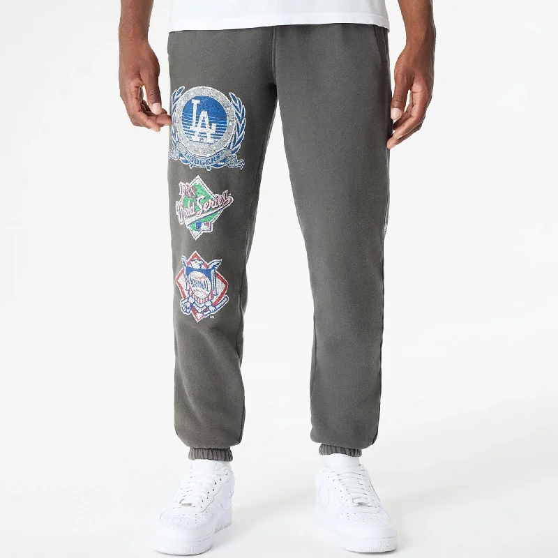 Men's Pants with Cargo PocketsLA Dodgers Oversized Essential Dark Grey Oversized Joggers