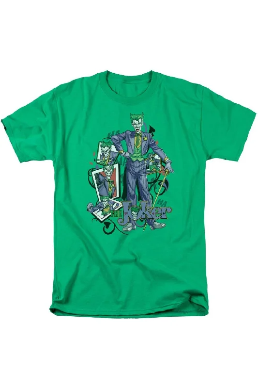 Men's Shirts with Pin CollarsBatman Wild Cards Short Sleeve Adult Tee / T-Shirt