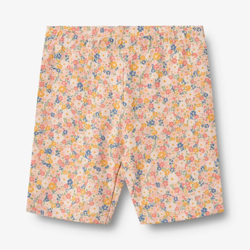 Men's Pants with Button-CuffsBike Shorts Anne - multi flowers