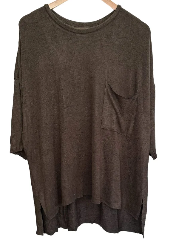 Men's Sweaters with Low-Neck DesignsDark Autumn Heathered Clove Dolman Knit Pullover Men's Sweaters with Low-Neck DesignsDark Autumn Heathered Clove Dolman Knit Pullover