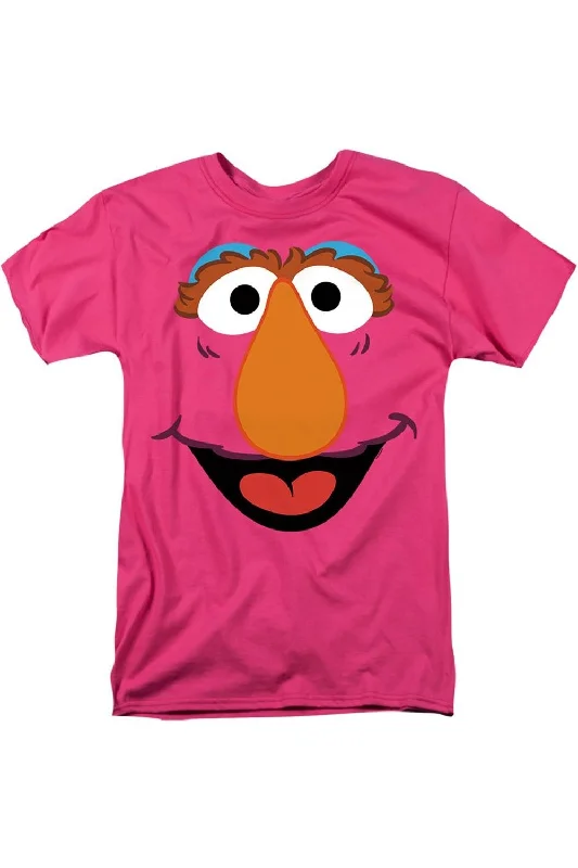 Men's Shirts with Button-Down CollarsSesame Street Telly Face Short Sleeve Adult Tee / T-Shirt Men's Shirts with Button-Down CollarsSesame Street Telly Face Short Sleeve Adult Tee / T-Shirt