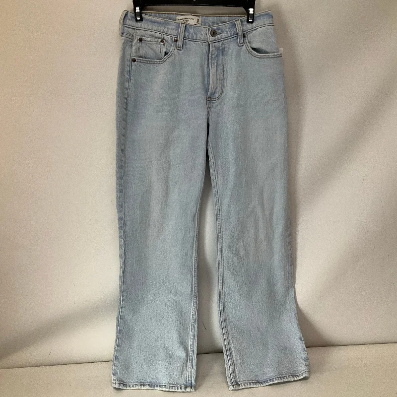 Oversized Men's JeansJeans Wide Leg By Abercrombie And Fitch In Blue Denim, Size: 0