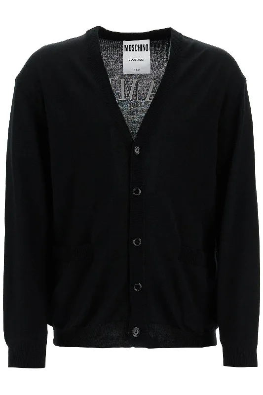 Casual Men's Pullover SweatersMoschino Men's "Classic Chic Cardigan With