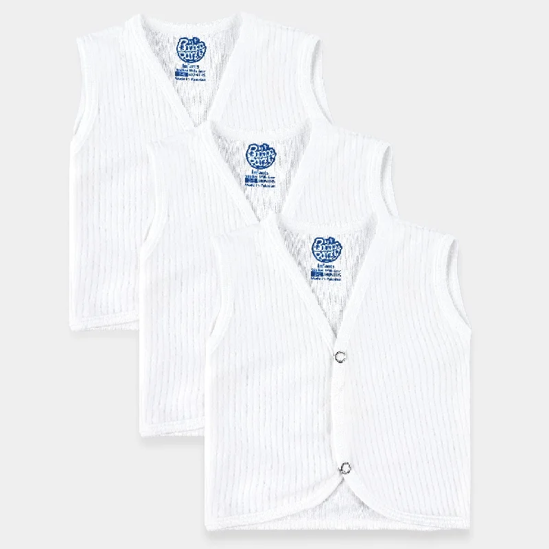 Pack OF 3 Infant Fleece Button Vest