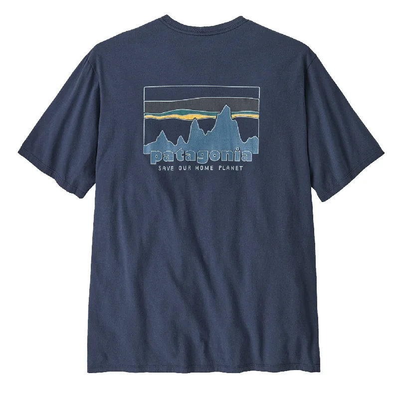 Men's Shirts with Button-Down PocketsPatagonia '73 Skyline Organic T-Shirt New Navy