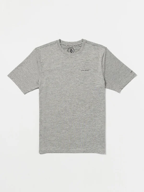 Men's Shirts with Surplice HemlinesHodad Crew Short Sleeve T-Shirt - Heather Grey
