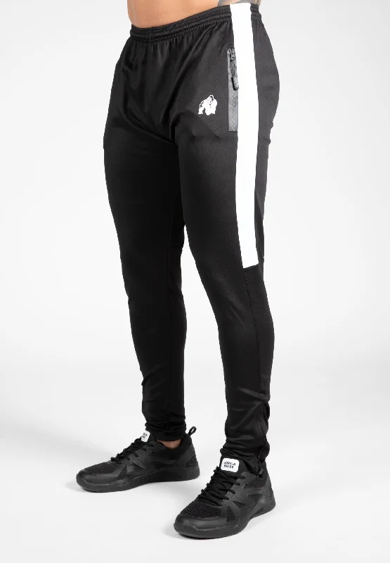 Men's Pants with Contrast Fabric PanelsBenton Track Pants - Black