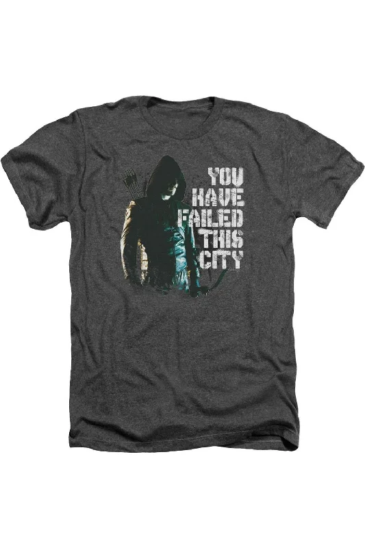 Men's Shirts with Abstract DesignsArrow You Have Failed Adult Heather Tee / T-Shirt