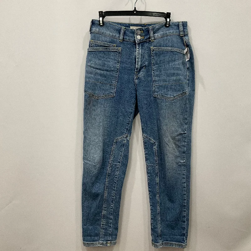 Dark Wash Men's JeansJeans Boyfriend By Pilcro In Blue Denim, Size: 4
