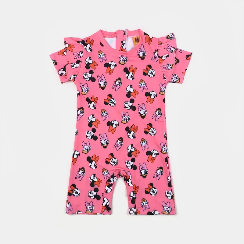Girls Microfiber Jumper Suit -Pink