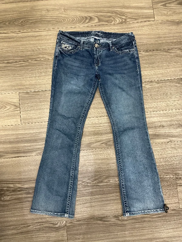 Flexible Stretch Men's JeansJeans Boot Cut By Amethyst In Blue, Size: 14