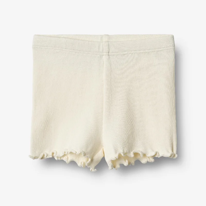 Men's Pants with Ripped and Distressed DetailsShorts Sine - ivory