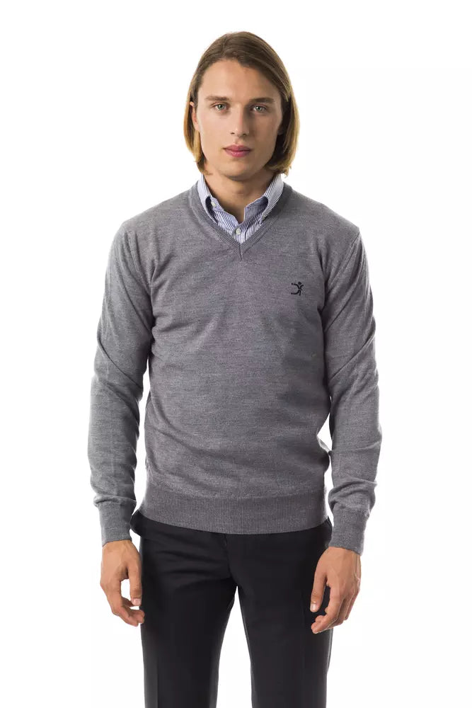Men's Sweaters with Elastic CuffsUominitaliani Merino Wool Men Men's Sweater