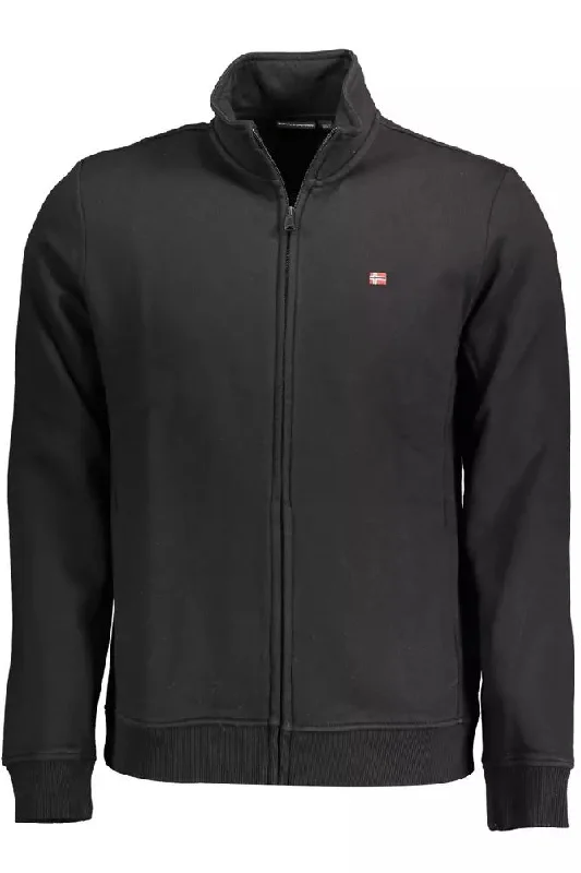 Men's Sweaters with SequinsNapapijri Sleek Embroide Zip Men's Sweatshirt