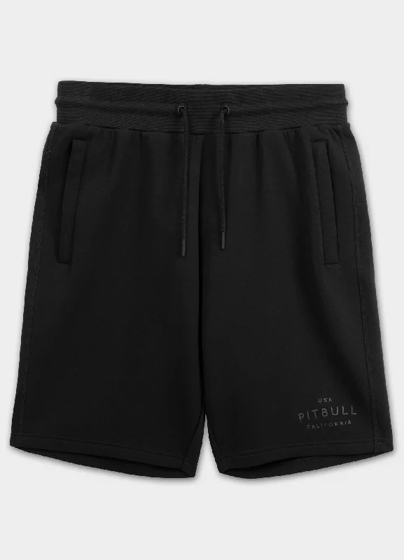Men's Pants with Back PocketsMen's sweat shorts SAMPSON - Black