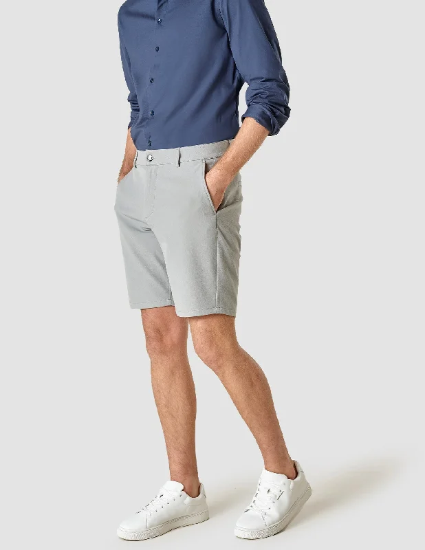 Men's Pants with Contrast StitchingGEN2 Shorts Light Grey