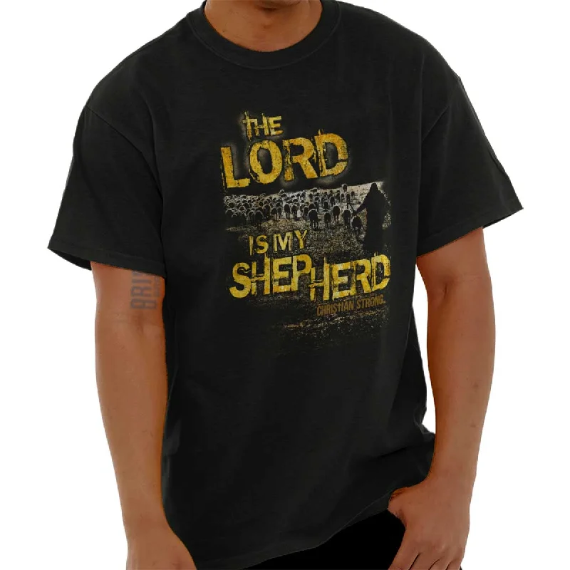 Men's Pattern Mixing Shirts for Creative StyleLord Is My Shepherd T Shirt