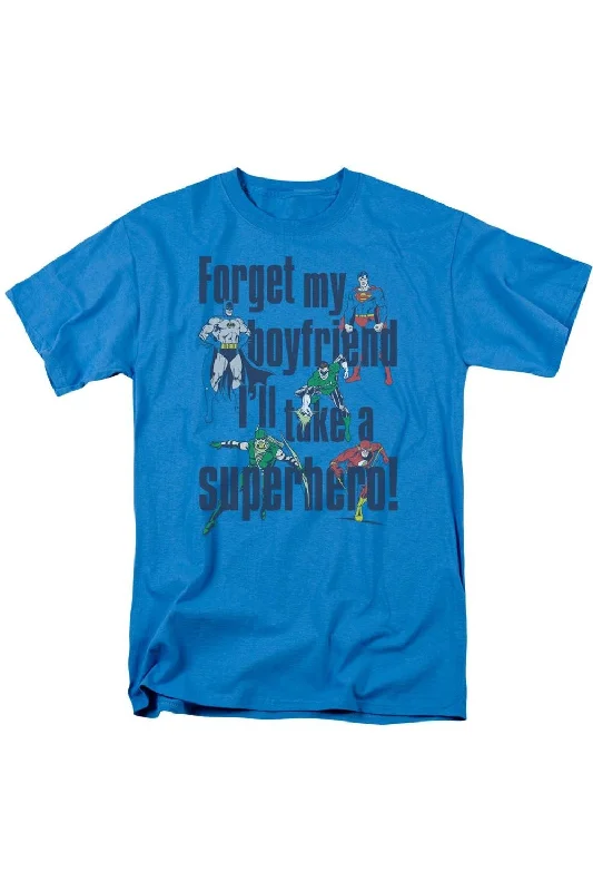Men's Shirts with Button-Down CollarsDC Comics Forget My Boyfriend Short Sleeve Adult Tee / T-Shirt Men's Shirts with Button-Down CollarsDC Comics Forget My Boyfriend Short Sleeve Adult Tee / T-Shirt