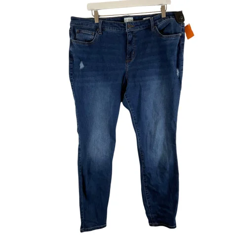 Men's Jeans for a Night OutJeans Skinny By Wonderly In Blue Denim, Size: 18