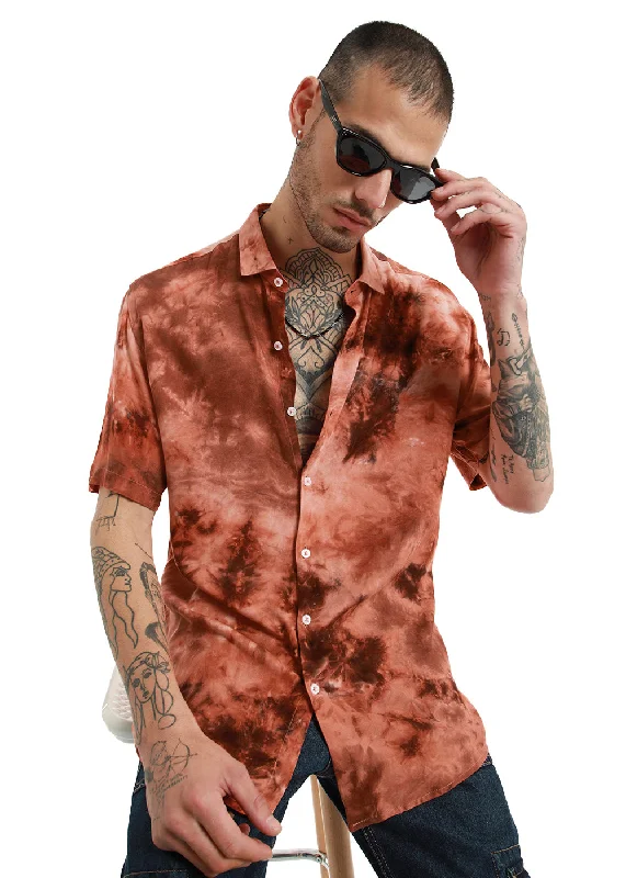 Men's Limited Edition Shirts for ExclusivitySpray Dyed Half Sleeve Shirt