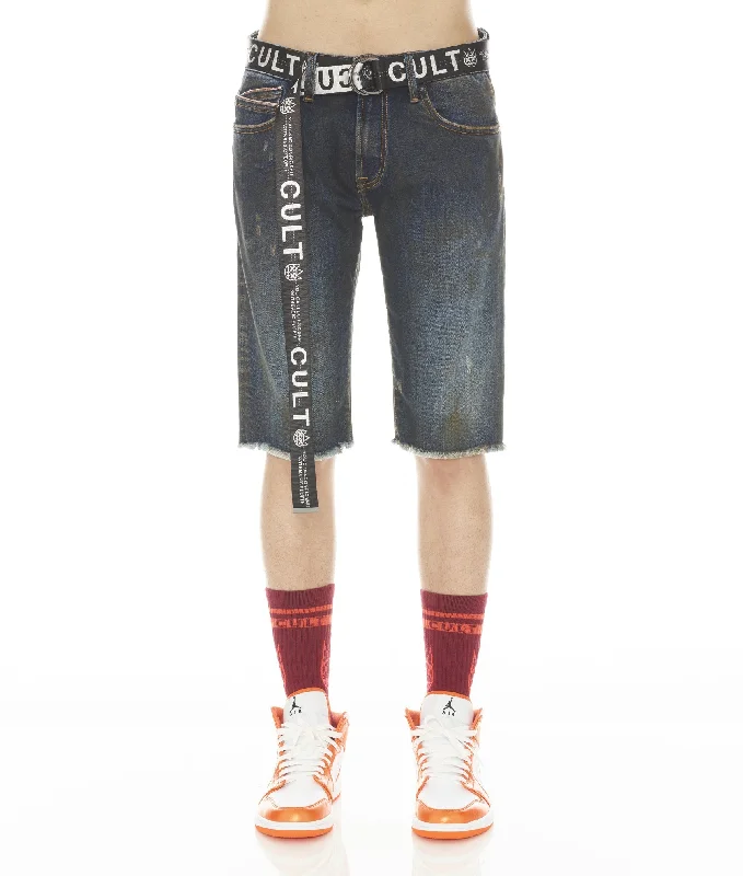 Men's Chino Shorts for Warm WeatherROCKER MENS SHORT STRETCH w/ BELT IN TIDAL