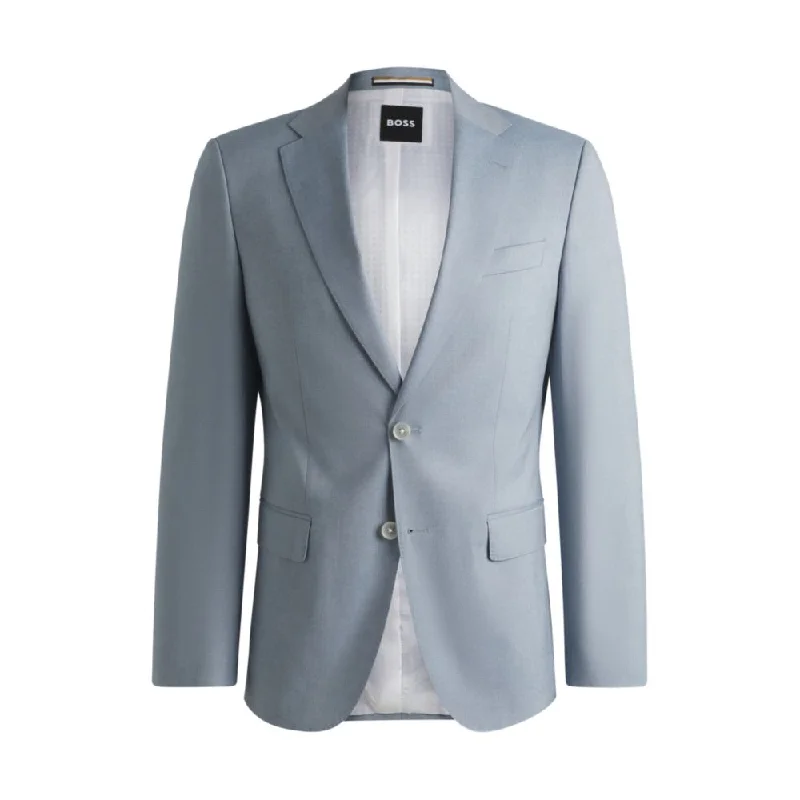 Slim-fit blazer in stretch chiffon